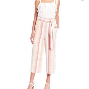 Cremieux Danika Striped Tie Waist Wide Leg Pants